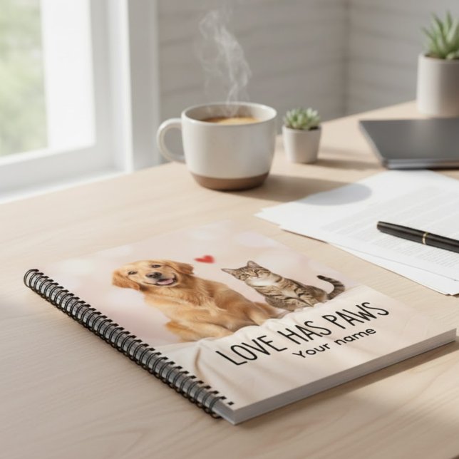Cuaderno Custom Love Has Paws Canvas (Subido por el creador)