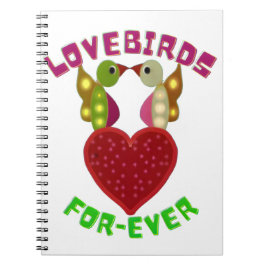 Cuaderno Custom Lovebirds Heart Gift Classic Playing Cards