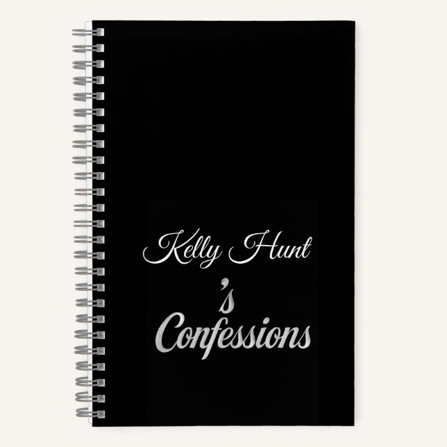 Cuaderno Custom Name Confessions Notebook Gift (Anverso)