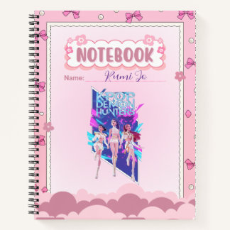 Cuaderno Custom Name Cute Pink Kpop Inspired Notebook 