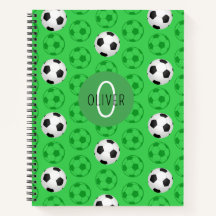 Custom Name Kids Soccer Ball Green