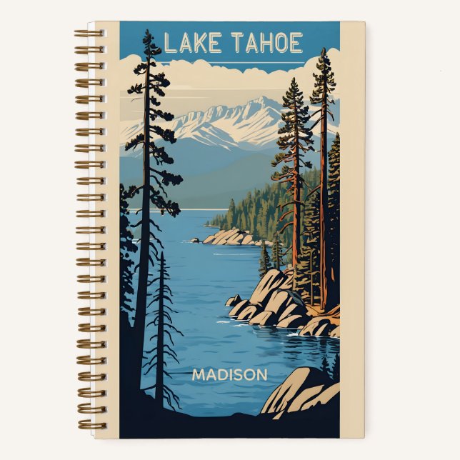 Cuaderno Custom Name Lake Tahoe (Anverso)