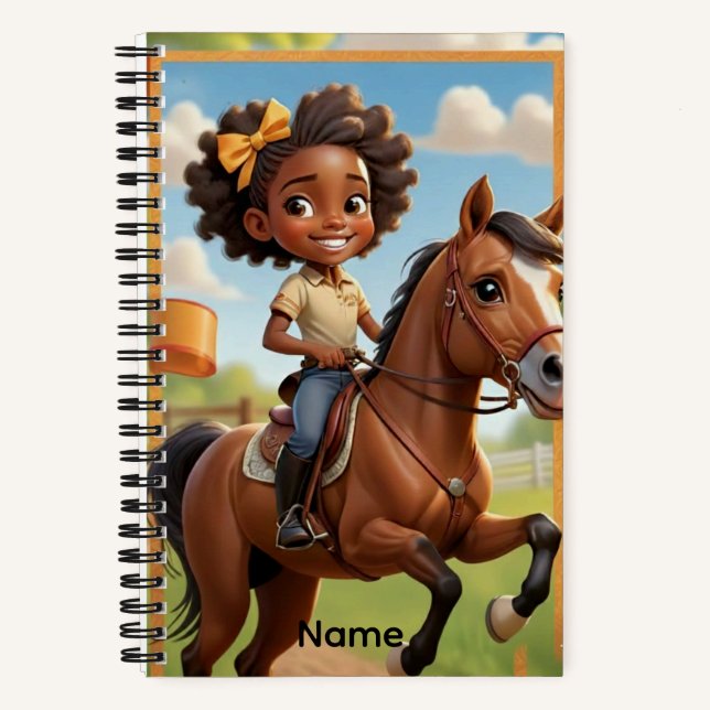 Cuaderno Custom Name Little Rider, Big Dreams (Anverso)