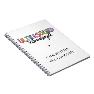 Cuaderno Custom Name Ultrasound Technologist Gifts