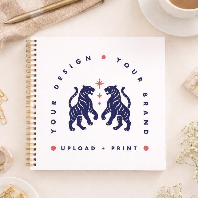 Cuaderno Custom Notebook | Design Upload Square Notebooks (Upload your artwork and turn this notebook into custom merch, branded stationery, or a stylish gift)