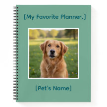 Custom Pet Photo Notebook | Personalized Planner