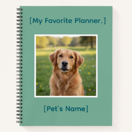 Cuaderno Custom Pet Photo Notebook | Personalized Planner