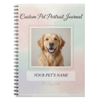 Cuaderno Custom Pet Portrait Journal – Personalized Noteboo