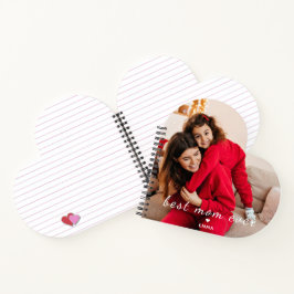 Cuaderno Custom Photo Best Mom Ever Cute Heart 