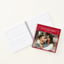 Cuaderno Custom Photo & Text Romantic Gift - Personalized 