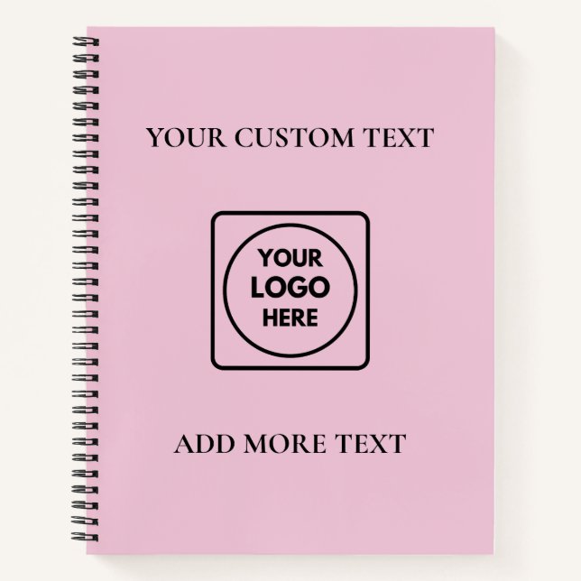 Cuaderno Custom QR Code Logo Text Brand Identity notebook (Anverso)