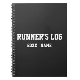 Cuaderno Custom Runner's Log Running Gifts Athlete Marathon