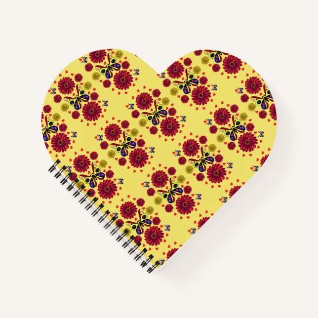 Cuaderno Custom Spring Butterfly Floral Gift  (Anverso)