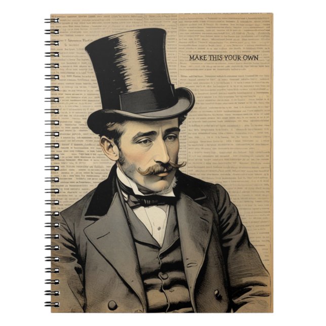 Cuaderno CUSTOM TEXT : The Gentleman | Notebook Journal (Frente)