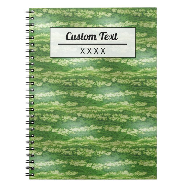 Cuaderno Custom Watermelon Skin Texture Pattern (Frente)
