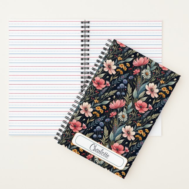 Cuaderno Custom Wildflowers Botanical Inspiration Black (Interior)
