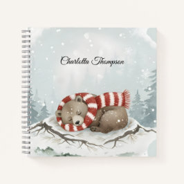 Cuaderno Custom Winter Bear Spiral Notebook