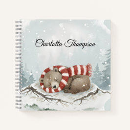 Cuaderno Custom Winter Bear Spiral Notebook