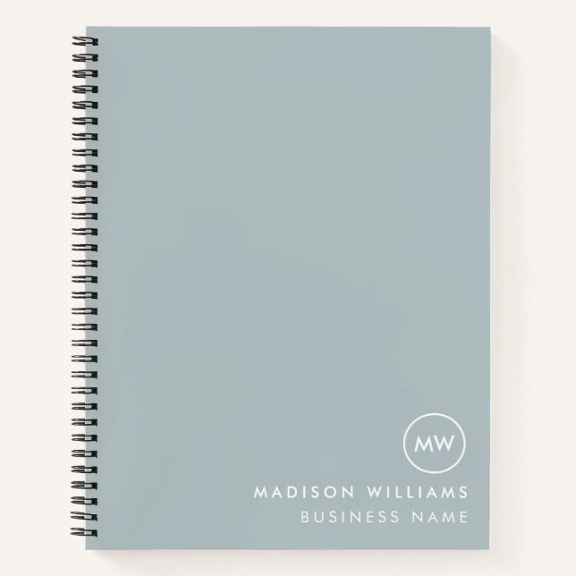 Cuaderno Custome Mínimo Monograma (Anverso)