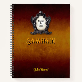 Cuaderno Customizable 8.5 x 11 Samhain Halloween Notebook