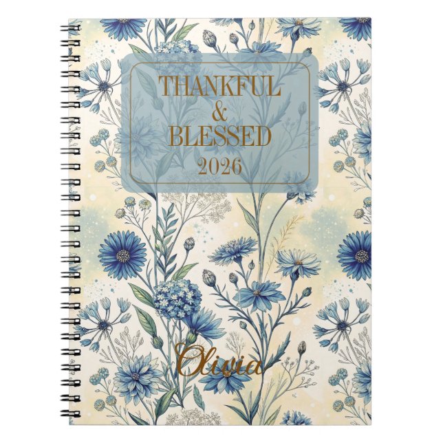 Cuaderno Customizable Gratitude Affirmations for Women (Frente)