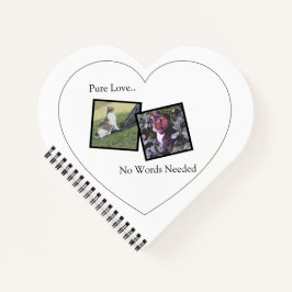 Cuaderno Customizable Heart Shaped Pet Notebook