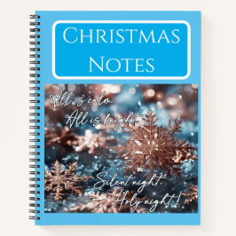 Cuaderno Customizable notebook, Christmas design, Christmas