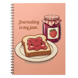Cuaderno [Customize] is my jam - cute jam and toast cartoon