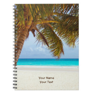 Cuaderno Customized Tropical Chilling Beach Scene
