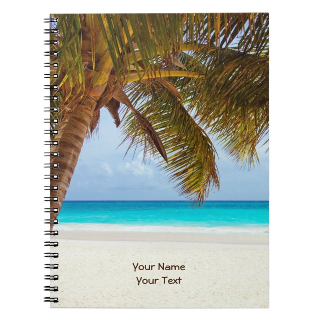 Cuaderno Customized Tropical Chilling Beach Scene (Frente)