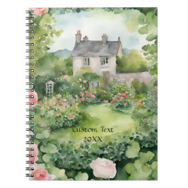 Cuaderno Custon Aesthetic Watercolor Irlandés VIllage Cotta