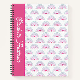 Cuaderno Cut Pink Boho Rainbow Girl