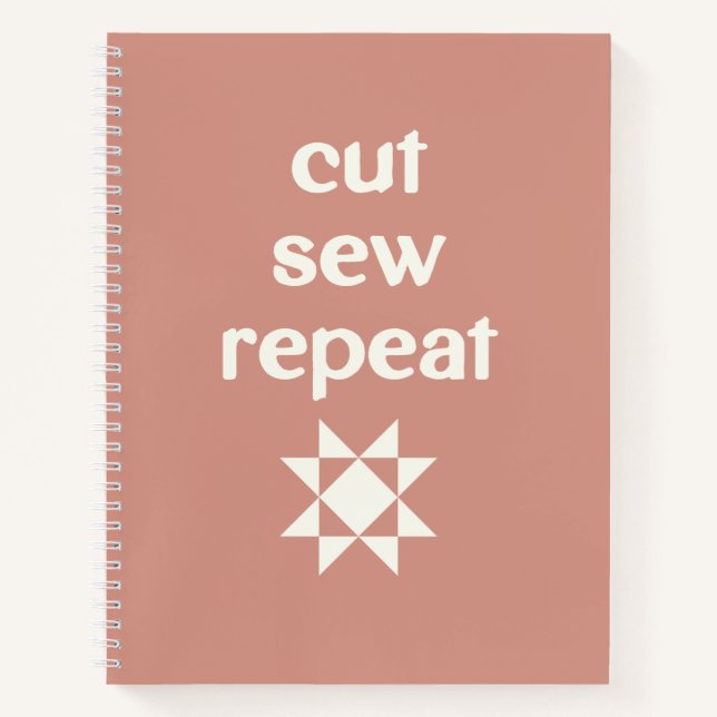 Cuaderno Cut Sew Repeat Quilter's (Anverso)