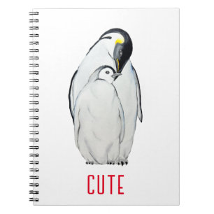 Cuaderno Cuta familia de los pingüinos emperadores T-Shirt