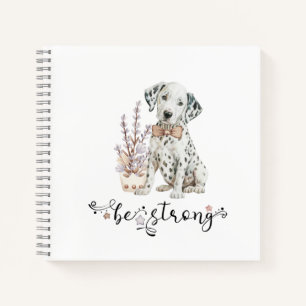 Cuaderno Cute acuarela Dalmatian Sé fuerte caligrafía