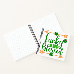 CUADERNO CUTE AFORTUNADAMENTE Y BENDIGO IRLANDÉS DICIENDO