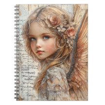 Cute Angel Spiral Notebook
