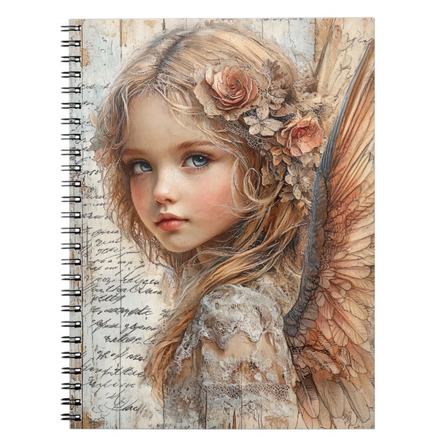 Cuaderno Cute Angel Spiral Notebook (Frente)