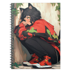 Cuaderno Cute Anime Catgirl