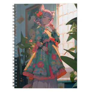 Cuaderno Cute Anime Catgirl