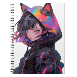 Cuaderno Cute Anime Catgirl