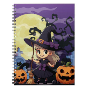 Cuaderno Cute Anime Halloween Witch