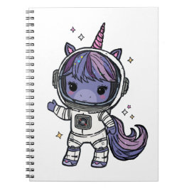 Cuaderno Cute astro unicornio portátil