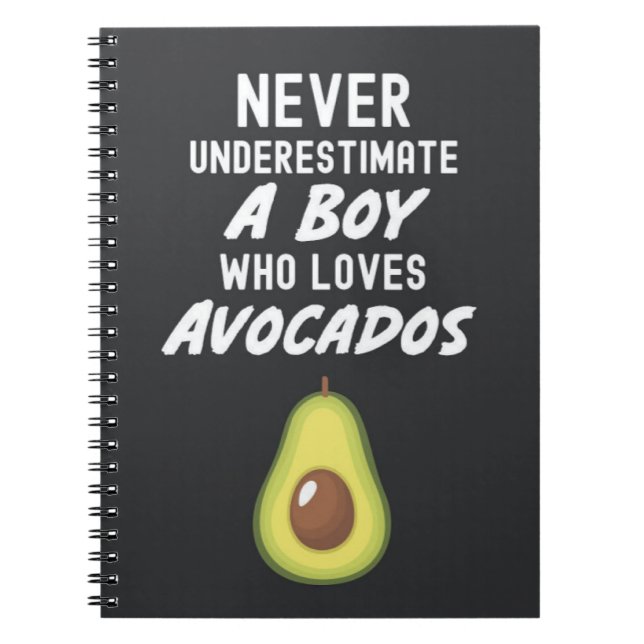 Cuaderno Cute Avocado Gifts For Boys Guacamole For Kids (Frente)
