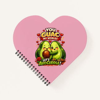 Cuaderno Cute Avocado Valentine’s Love Design, kawaii Love