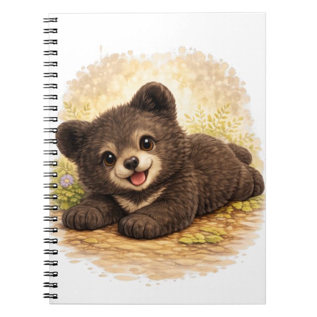 Cuaderno Cute Baby Bear Spiral Notebook Kawaii (Frente)