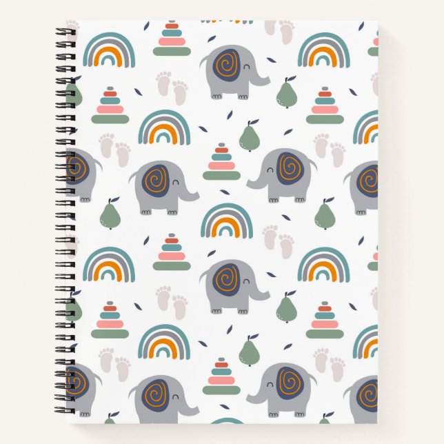 Cuaderno Cute Baby Toy Pattern (Anverso)