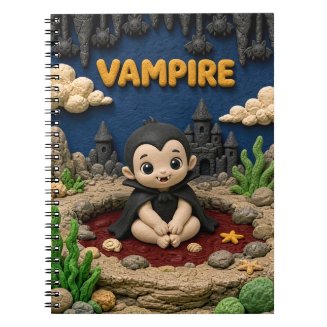 Cuaderno Cute Bebe Vampiro, Mitológico (Frente)