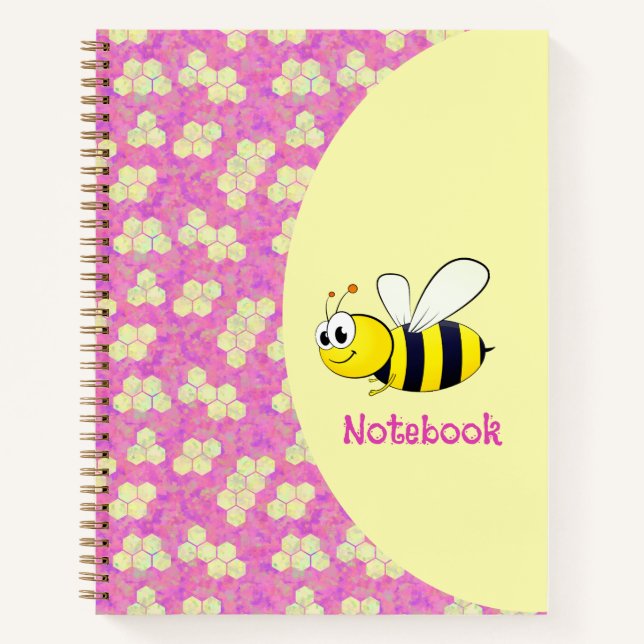 Cuaderno Cute bee honeycomb Notebook (Anverso)