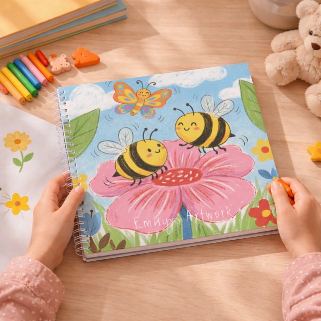 Cuaderno Cute Bees & Butterfly Kids Sketchbook (Subido por el creador)